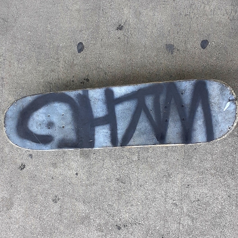 A skateboard that my great great great grandfather